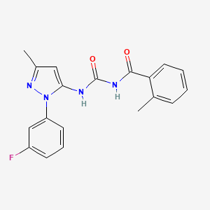 N-({[1-(3-fluorophenyl)-3-methyl-1H-pyrazol-5-yl]amino}carbonyl)-2-methylbenzamide