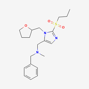 N-methyl-1-phenyl-N-{[2-(propylsulfonyl)-1-(tetrahydro-2-furanylmethyl)-1H-imidazol-5-yl]methyl}methanamine