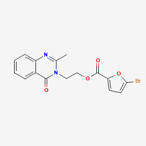 2-(2-methyl-4-oxo-3(4H)-quinazolinyl)ethyl 5-bromo-2-furoate