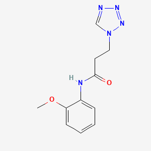 molecular formula C11H13N5O2 B6041440 N-(2-methoxyphenyl)-3-(1H-tetrazol-1-yl)propanamide 