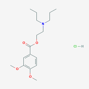 molecular formula C17H28ClNO4 B6041449 2-(dipropylamino)ethyl 3,4-dimethoxybenzoate hydrochloride 