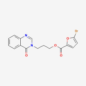 molecular formula C16H13BrN2O4 B604148 3-(4-oxo-3(4H)-quinazolinyl)propyl 5-bromo-2-furoate CAS No. 1120242-11-6
