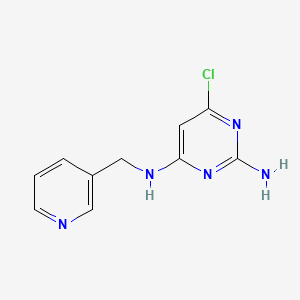 molecular formula C10H10ClN5 B6041503 6-chloro-N~4~-(3-pyridinylmethyl)-2,4-pyrimidinediamine 