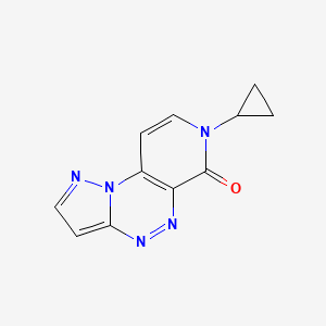molecular formula C11H9N5O B6041566 7-cyclopropylpyrazolo[5,1-c]pyrido[4,3-e][1,2,4]triazin-6(7H)-one 