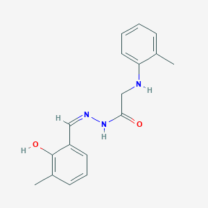 molecular formula C17H19N3O2 B6041642 N'-(2-hydroxy-3-methylbenzylidene)-2-[(2-methylphenyl)amino]acetohydrazide 