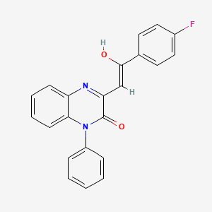 3-[2-(4-fluorophenyl)-2-oxoethylidene]-1-phenyl-3,4-dihydro-2(1H)-quinoxalinone