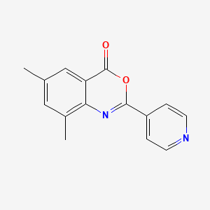 molecular formula C15H12N2O2 B604167 6,8-dimethyl-2-(4-pyridinyl)-4H-3,1-benzoxazin-4-one CAS No. 946202-50-2
