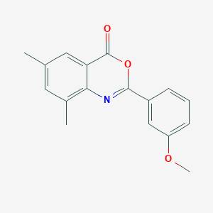 molecular formula C17H15NO3 B604170 2-(3-methoxyphenyl)-6,8-dimethyl-4H-3,1-benzoxazin-4-one CAS No. 946338-51-8