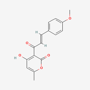 4-Hydroxy-3-[(2E)-3-(4-methoxyphenyl)prop-2-enoyl]-6-methyl-2H-pyran-2-one