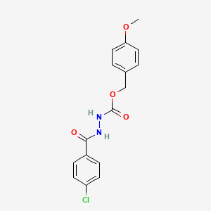 4-methoxybenzyl 2-(4-chlorobenzoyl)hydrazinecarboxylate