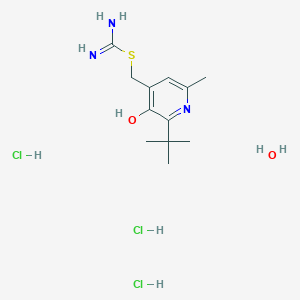 (2-tert-butyl-3-hydroxy-6-methyl-4-pyridinyl)methyl imidothiocarbamate trihydrochloride hydrate
