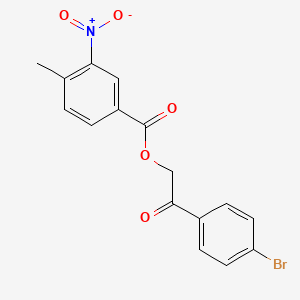 2-(4-bromophenyl)-2-oxoethyl 4-methyl-3-nitrobenzoate