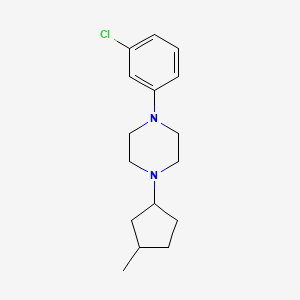 molecular formula C16H23ClN2 B6041871 1-(3-chlorophenyl)-4-(3-methylcyclopentyl)piperazine 