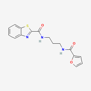 N-[3-(2-furoylamino)propyl]-1,3-benzothiazole-2-carboxamide