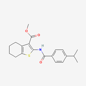 methyl 2-[(4-isopropylbenzoyl)amino]-4,5,6,7-tetrahydro-1-benzothiophene-3-carboxylate