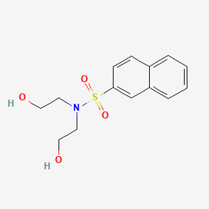 molecular formula C14H17NO4S B604195 N,N-bis(2-hydroxyethyl)naphthalene-2-sulfonamide CAS No. 92246-74-7