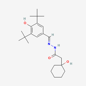 N'-(3,5-di-tert-butyl-4-hydroxybenzylidene)-2-(1-hydroxycyclohexyl)acetohydrazide