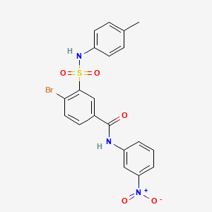 4-bromo-3-{[(4-methylphenyl)amino]sulfonyl}-N-(3-nitrophenyl)benzamide