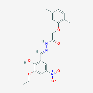 2-(2,5-dimethylphenoxy)-N'-(3-ethoxy-2-hydroxy-5-nitrobenzylidene)acetohydrazide
