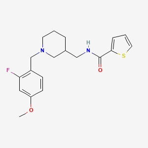 N-{[1-(2-fluoro-4-methoxybenzyl)-3-piperidinyl]methyl}-2-thiophenecarboxamide