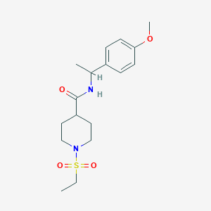 1-(ethylsulfonyl)-N-[1-(4-methoxyphenyl)ethyl]-4-piperidinecarboxamide