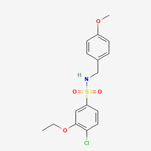 4-chloro-3-ethoxy-N-(4-methoxybenzyl)benzenesulfonamide
