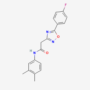 N-(3,4-dimethylphenyl)-2-[5-(4-fluorophenyl)-1,2,4-oxadiazol-3-yl]acetamide