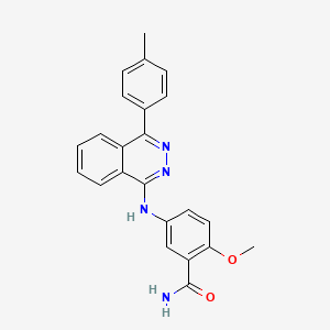 molecular formula C23H20N4O2 B6042184 2-methoxy-5-{[4-(4-methylphenyl)-1-phthalazinyl]amino}benzamide 
