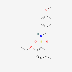 2-ethoxy-N-(4-methoxybenzyl)-4,5-dimethylbenzenesulfonamide
