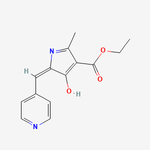molecular formula C14H14N2O3 B6042215 ethyl 2-methyl-4-oxo-5-(4-pyridinylmethylene)-4,5-dihydro-1H-pyrrole-3-carboxylate 