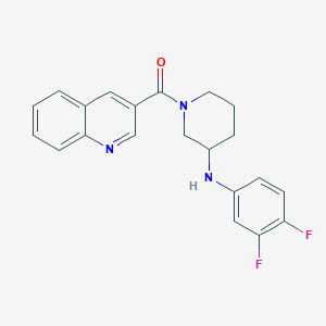 N-(3,4-difluorophenyl)-1-(3-quinolinylcarbonyl)-3-piperidinamine