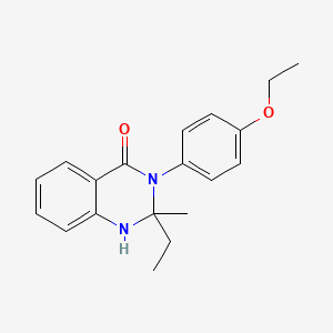 molecular formula C19H22N2O2 B6042234 3-(4-ethoxyphenyl)-2-ethyl-2-methyl-2,3-dihydro-4(1H)-quinazolinone 