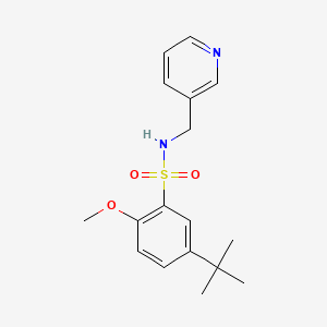 5-tert-butyl-2-methoxy-N-(3-pyridinylmethyl)benzenesulfonamide
