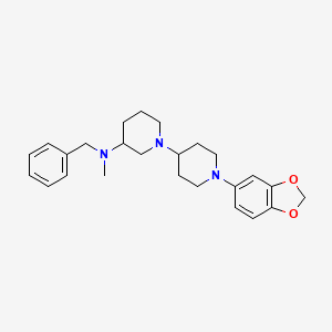 1'-(1,3-benzodioxol-5-yl)-N-benzyl-N-methyl-1,4'-bipiperidin-3-amine