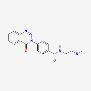 N-[2-(dimethylamino)ethyl]-4-(4-oxo-3(4H)-quinazolinyl)benzamide