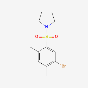 1-[(5-Bromo-2,4-dimethylphenyl)sulfonyl]pyrrolidine