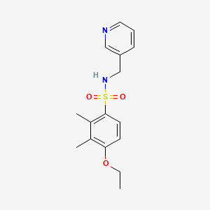 molecular formula C16H20N2O3S B604232 4-ethoxy-2,3-dimethyl-N-(3-pyridinylmethyl)benzenesulfonamide CAS No. 1206126-26-2