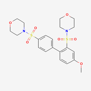 4-{[4-Methoxy-4'-(4-morpholinylsulfonyl)[1,1'-biphenyl]-2-yl]sulfonyl}morpholine