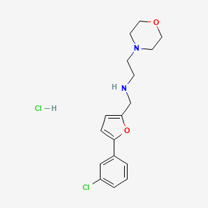N-{[5-(3-chlorophenyl)-2-furyl]methyl}-2-morpholin-4-ylethanamine hydrochloride