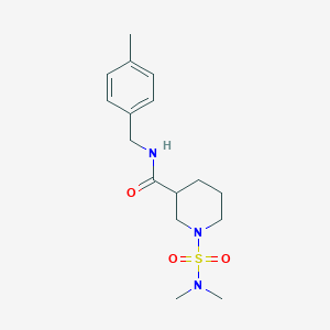 molecular formula C16H25N3O3S B6042405 1-[(dimethylamino)sulfonyl]-N-(4-methylbenzyl)-3-piperidinecarboxamide 