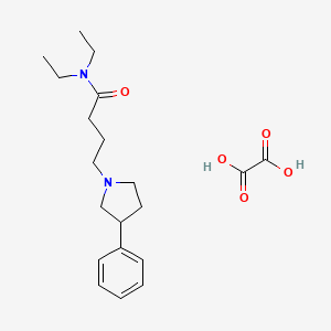 molecular formula C20H30N2O5 B6042417 N,N-diethyl-4-(3-phenyl-1-pyrrolidinyl)butanamide oxalate 