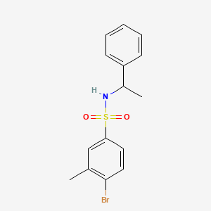 4-bromo-3-methyl-N-(1-phenylethyl)benzenesulfonamide