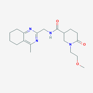 1-(2-methoxyethyl)-N-[(4-methyl-5,6,7,8-tetrahydro-2-quinazolinyl)methyl]-6-oxo-3-piperidinecarboxamide