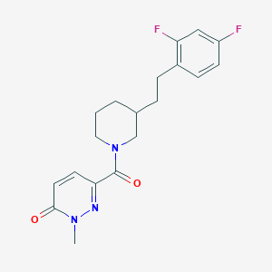 6-({3-[2-(2,4-difluorophenyl)ethyl]-1-piperidinyl}carbonyl)-2-methyl-3(2H)-pyridazinone