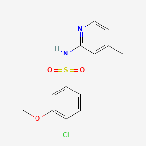 4-chloro-3-methoxy-N-(4-methyl-2-pyridinyl)benzenesulfonamide
