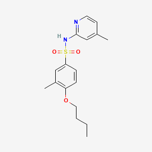4-butoxy-3-methyl-N-(4-methyl-2-pyridinyl)benzenesulfonamide