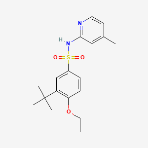 3-tert-butyl-4-ethoxy-N-(4-methyl-2-pyridinyl)benzenesulfonamide