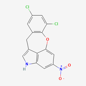 molecular formula C15H8Cl2N2O3 B6042545 7,9-dichloro-4-nitro-2,11-dihydro[1]benzoxepino[4,3,2-cd]indole 