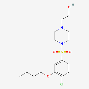 2-{4-[(3-Butoxy-4-chlorophenyl)sulfonyl]-1-piperazinyl}ethanol