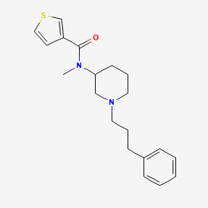 molecular formula C20H26N2OS B6042581 N-methyl-N-[1-(3-phenylpropyl)-3-piperidinyl]-3-thiophenecarboxamide 